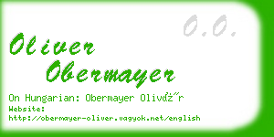 oliver obermayer business card